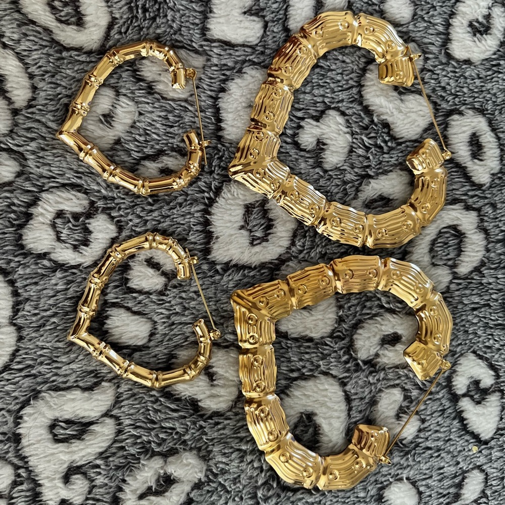 Gold Hoop Earring Set
